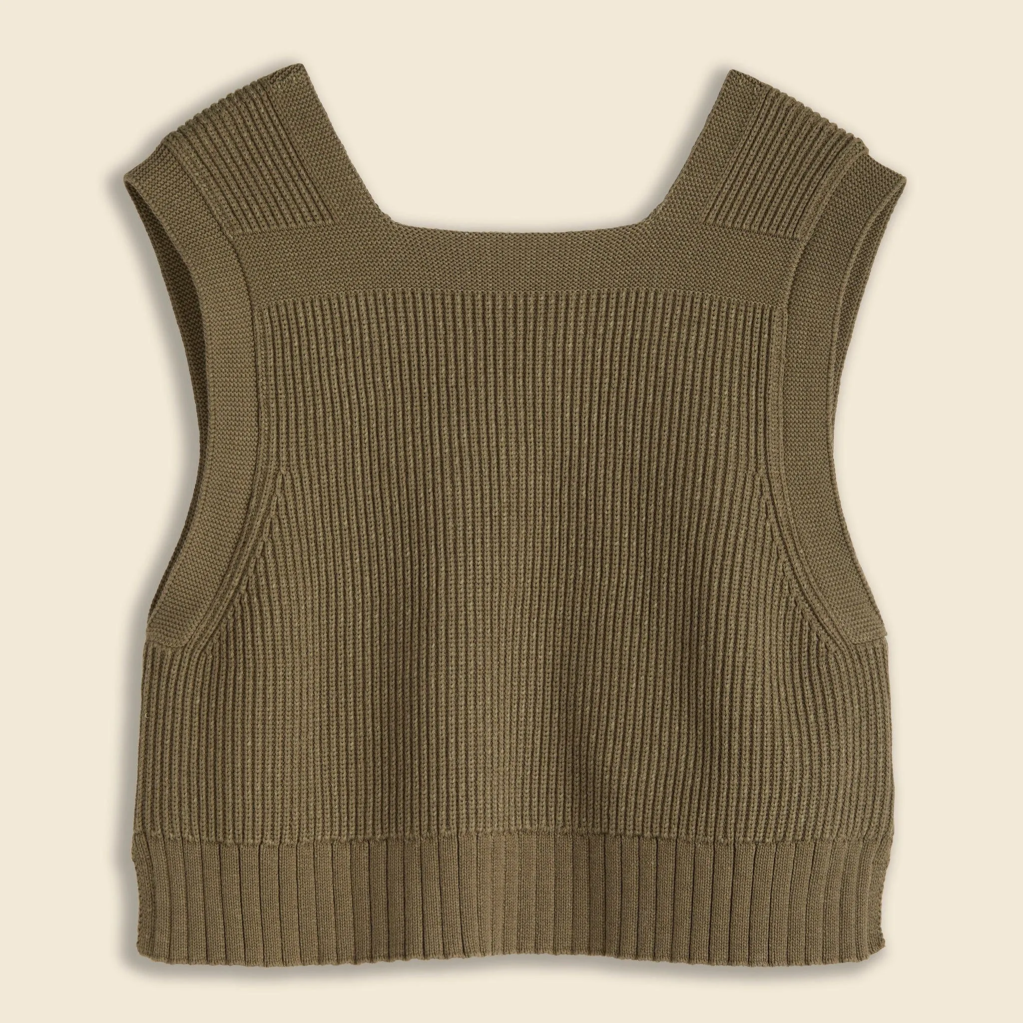 SOLO Mil Sweater Vest - Olive