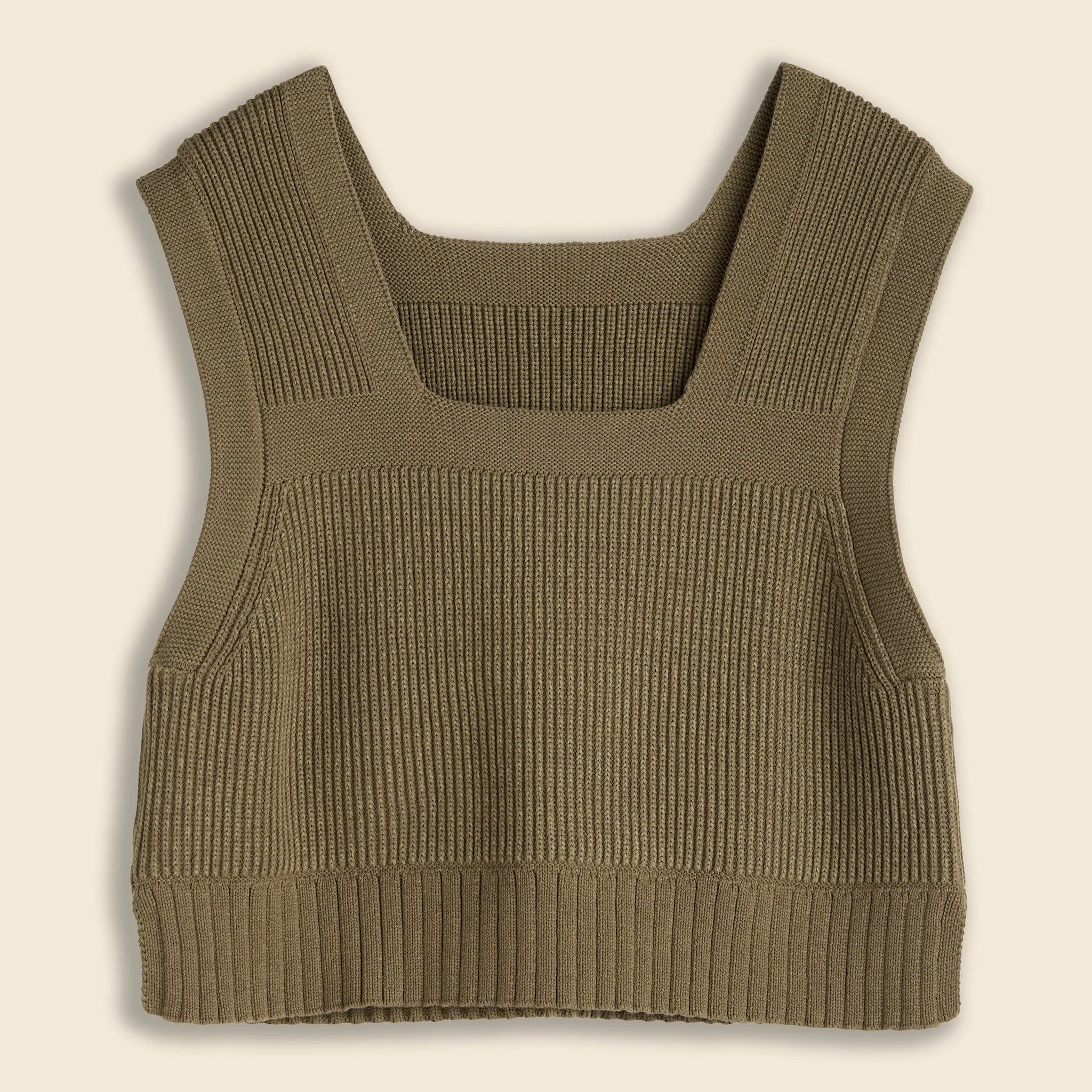 SOLO Mil Sweater Vest - Olive