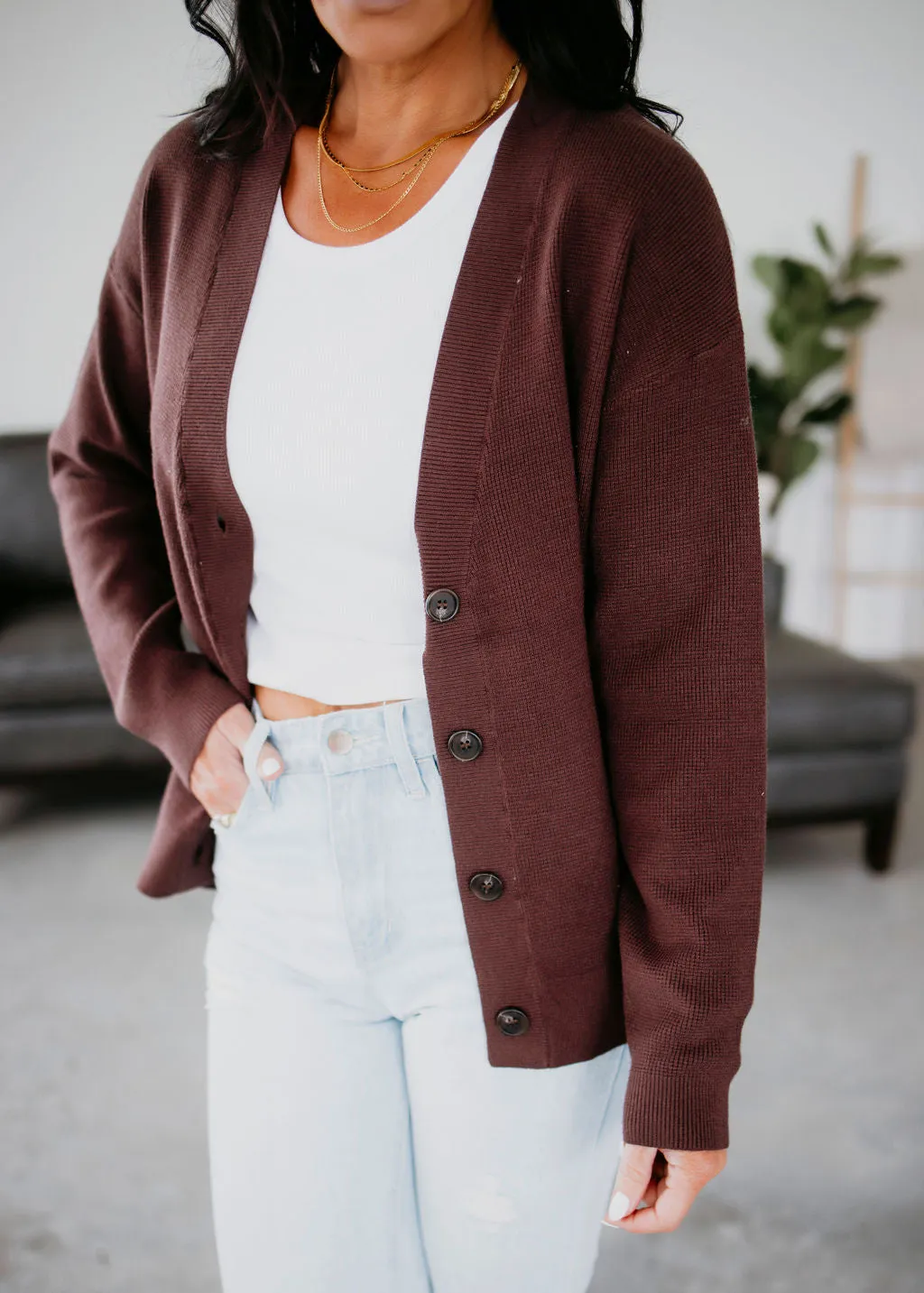 Sophie Button Front Cardigan