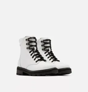 Sorel Women's Lennox Lace STKD WP Boot White Black