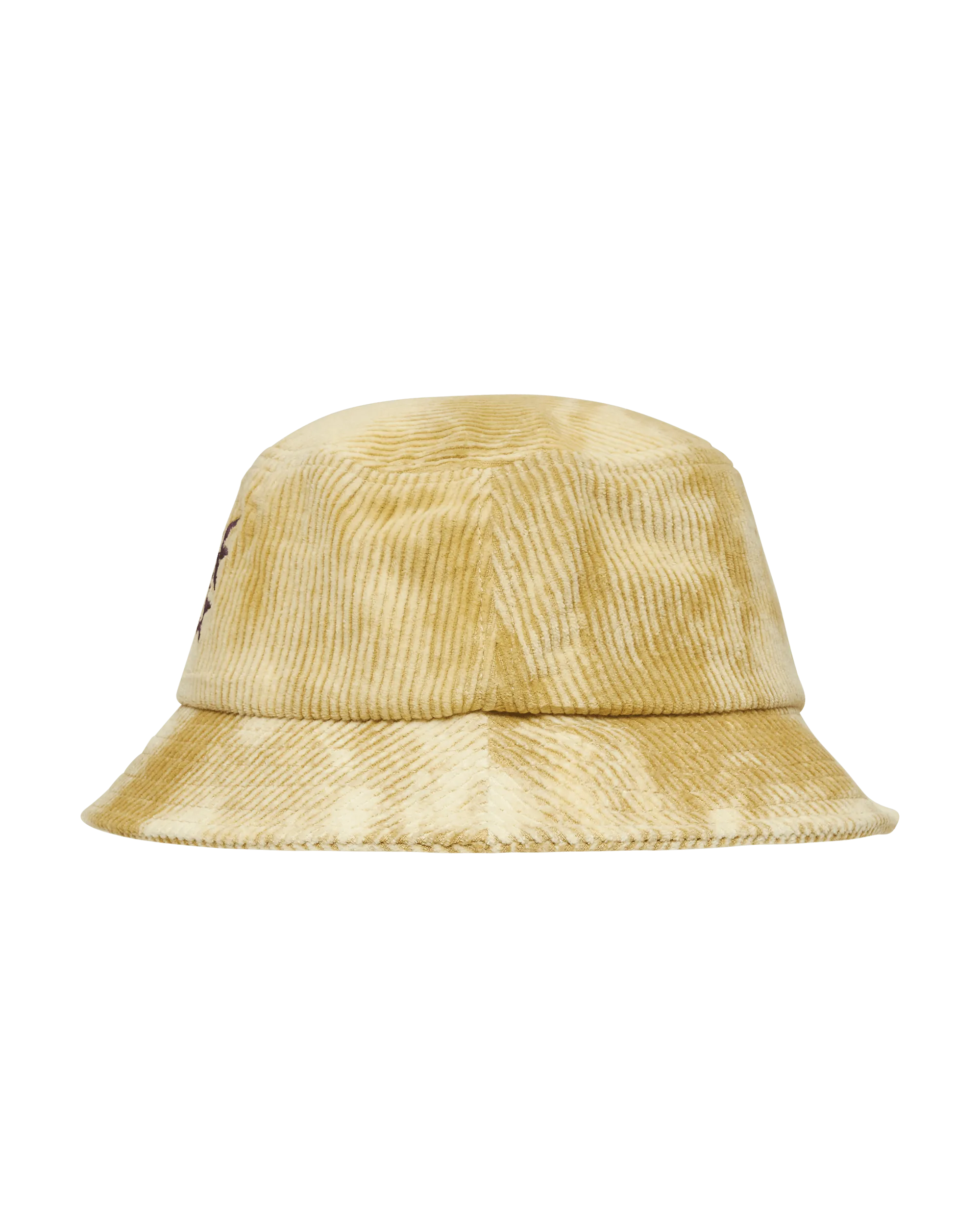 Spikey Bleached Cord Bucket Hat Yellow