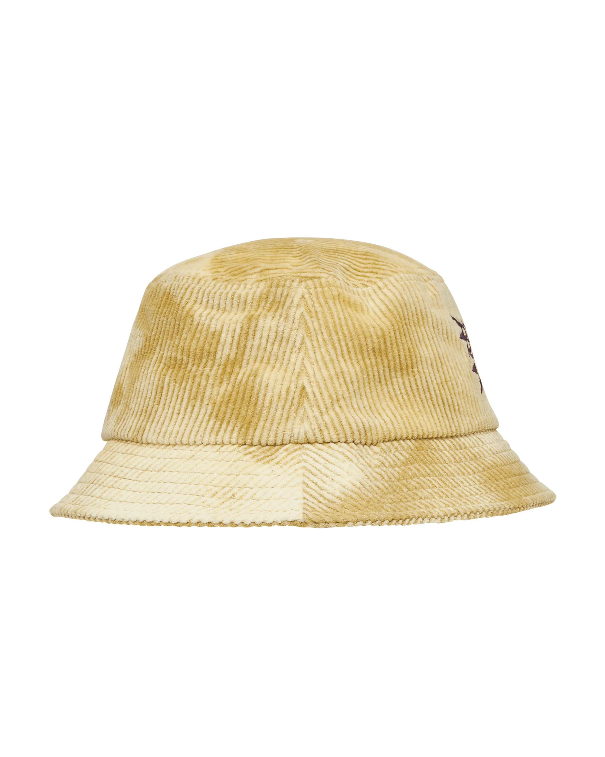 Spikey Bleached Cord Bucket Hat Yellow