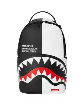 Sprayground Shark Central 2.0 Split Black White Backpack