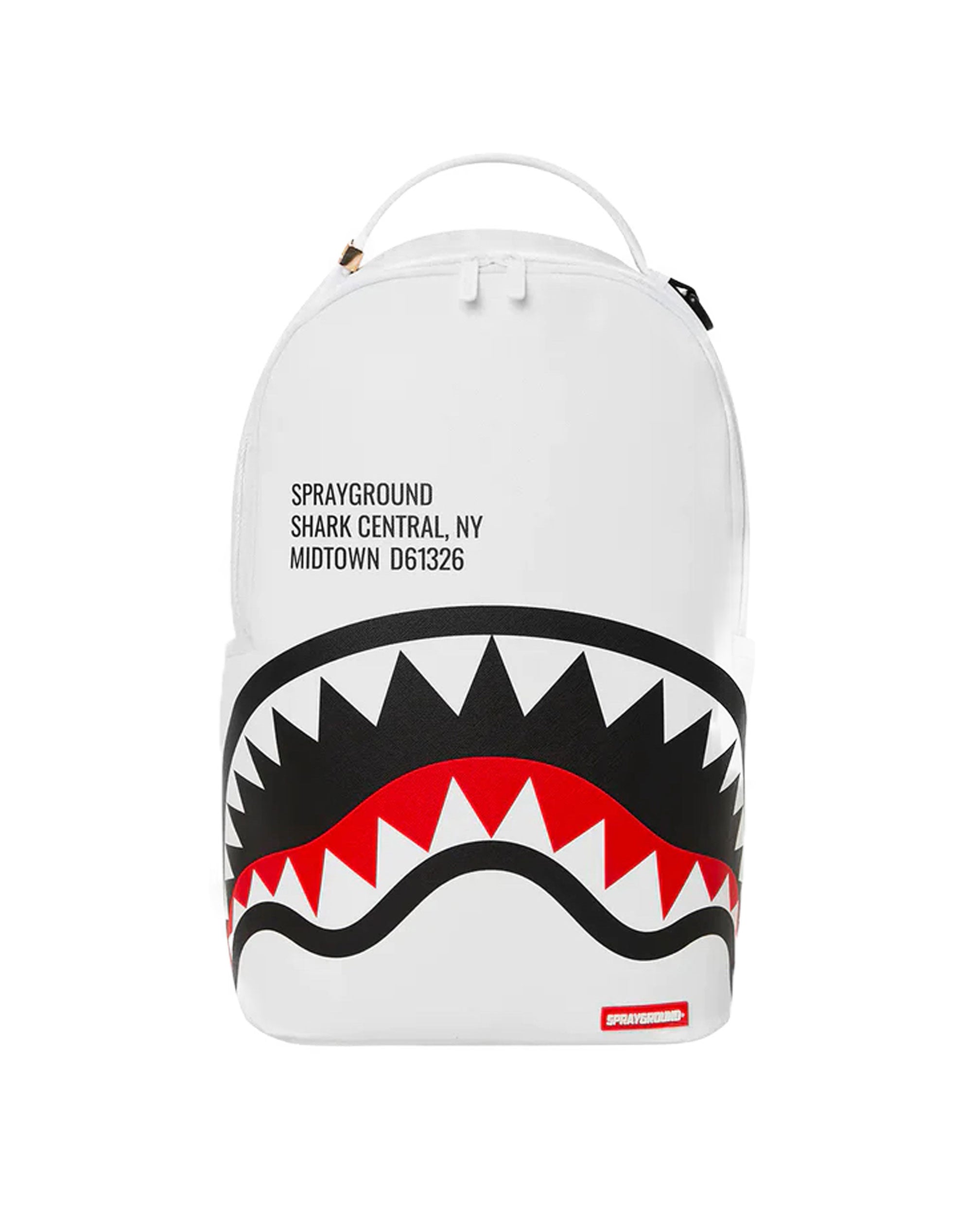 Sprayground Shark Central 2.0 White Backpack