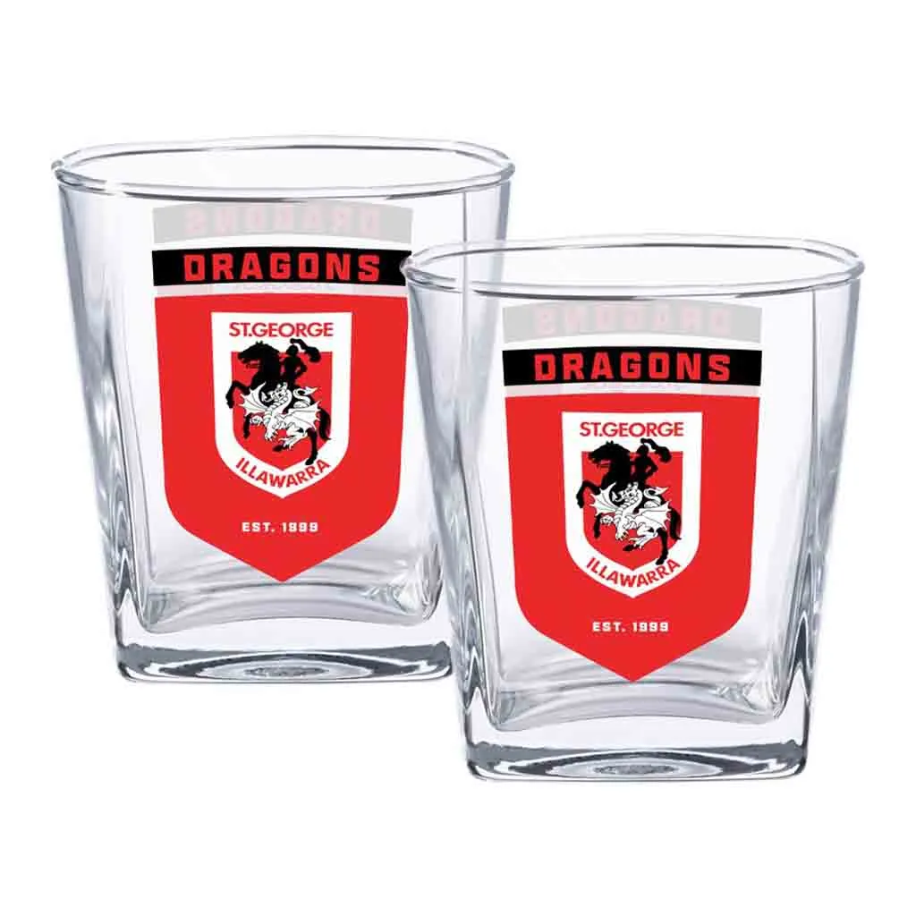 St George Dragons 2-Pack Spirit Glasses