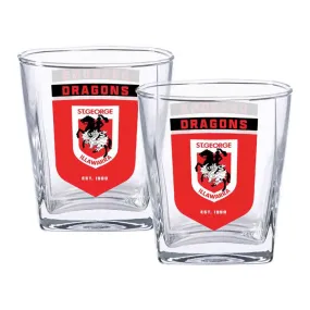 St George Dragons 2-Pack Spirit Glasses