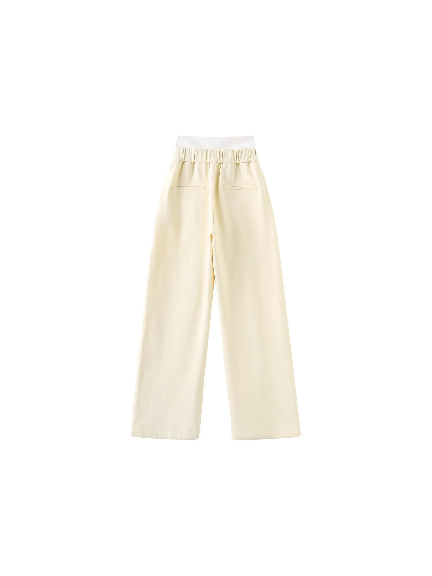 Straight Leg Casual Jersey Trousers