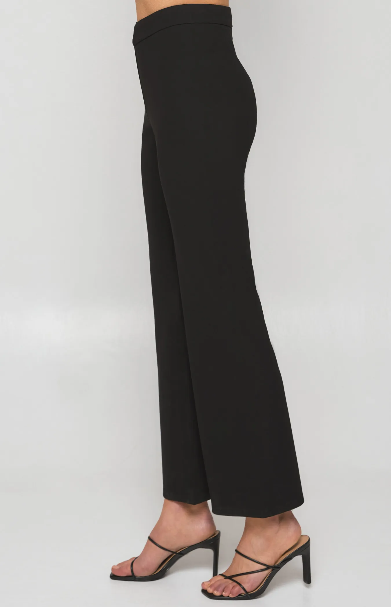 Stretch Fabric V Waist Flare Pants (WPA230B) 