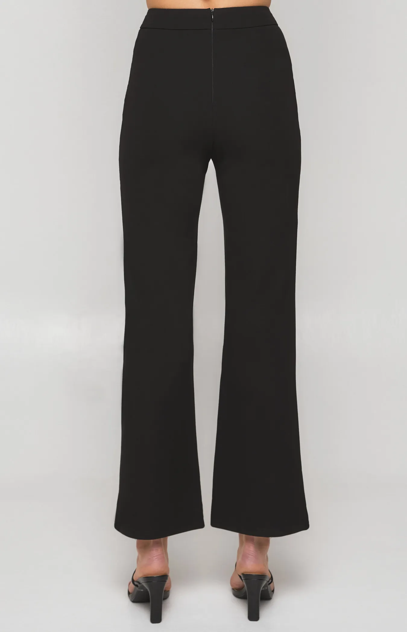 Stretch Fabric V Waist Flare Pants (WPA230B) 