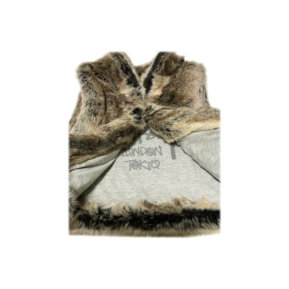 Stussy Woman Coat Jacket Gilet Brown 25629