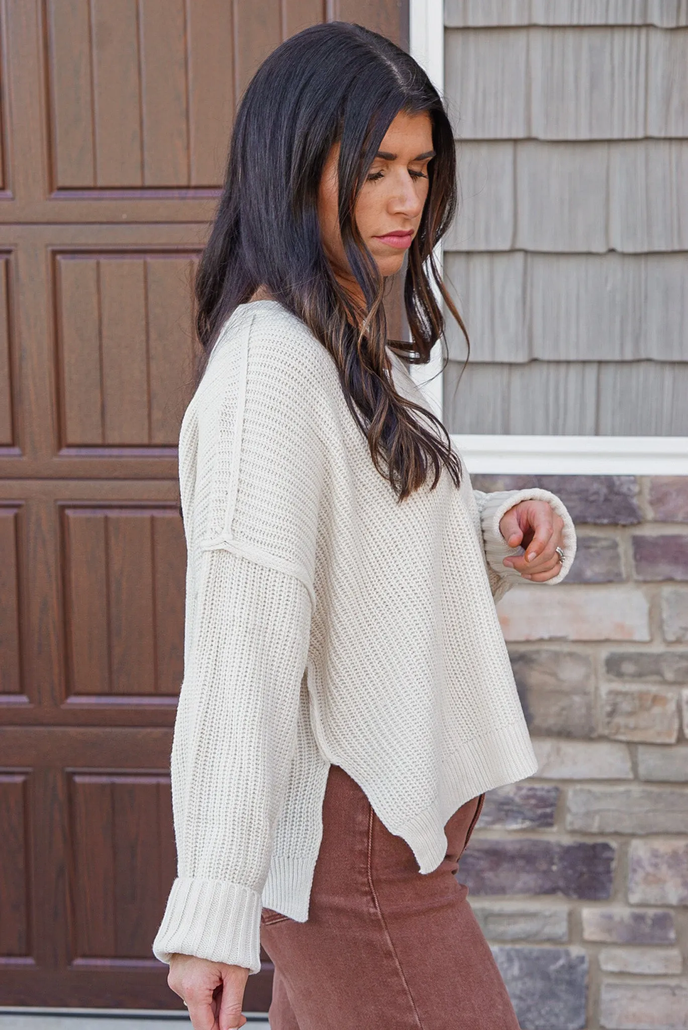 Stylish Perfection Ivory Cropped Sweater