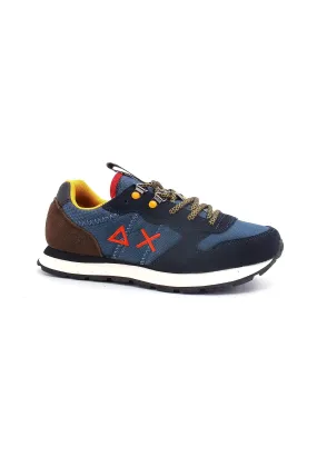 SUN68 Boy's Tom Goes Camping Sneaker Bimbo Navy Blue Z42310T