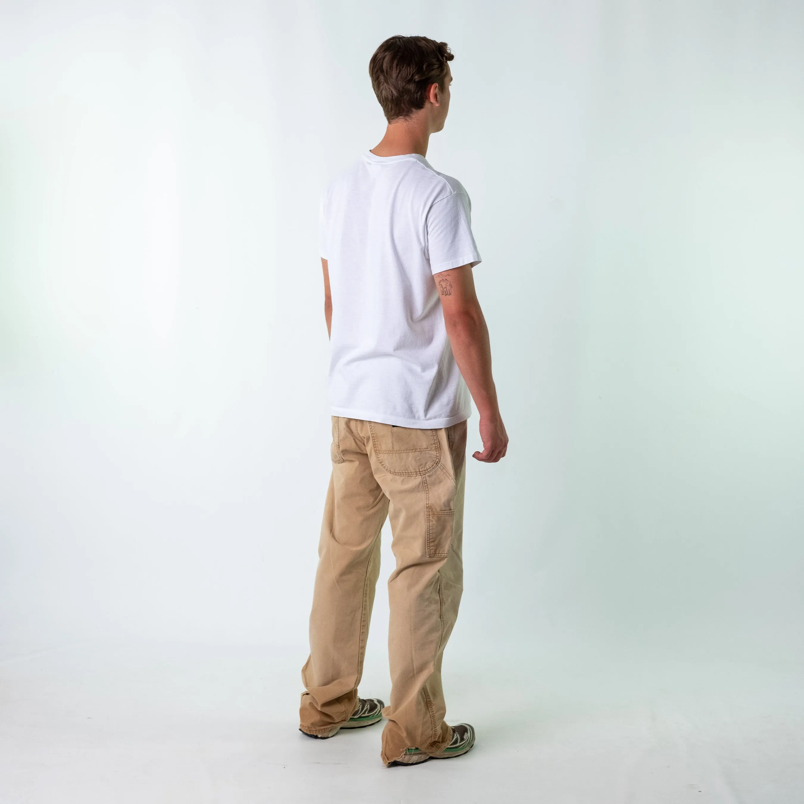 Tan 90s Dickies Canvas Carpenter Jeans Baggy Pants (36x34)