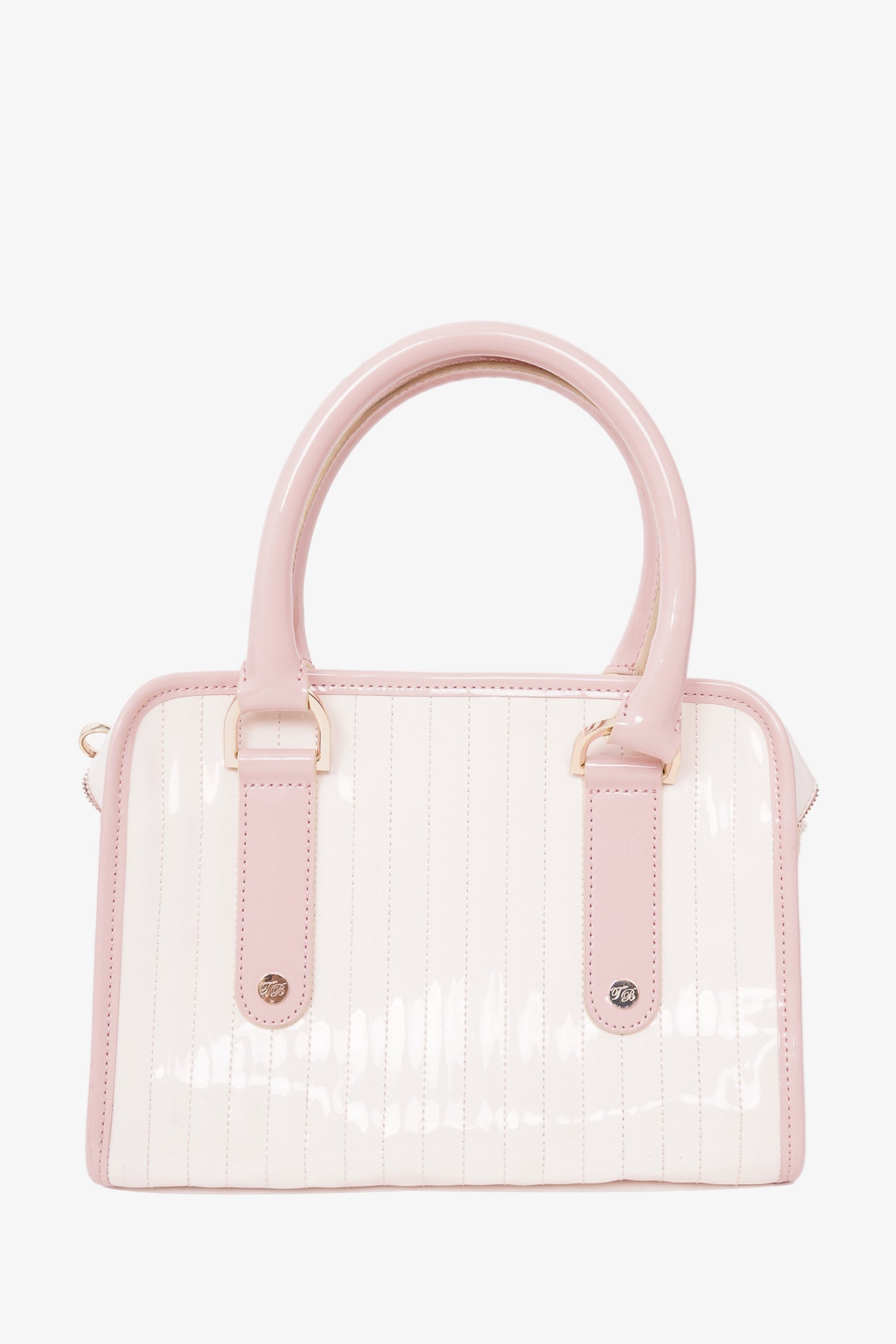 Ted Baker Two Tone Pink Patent Leather Handbag