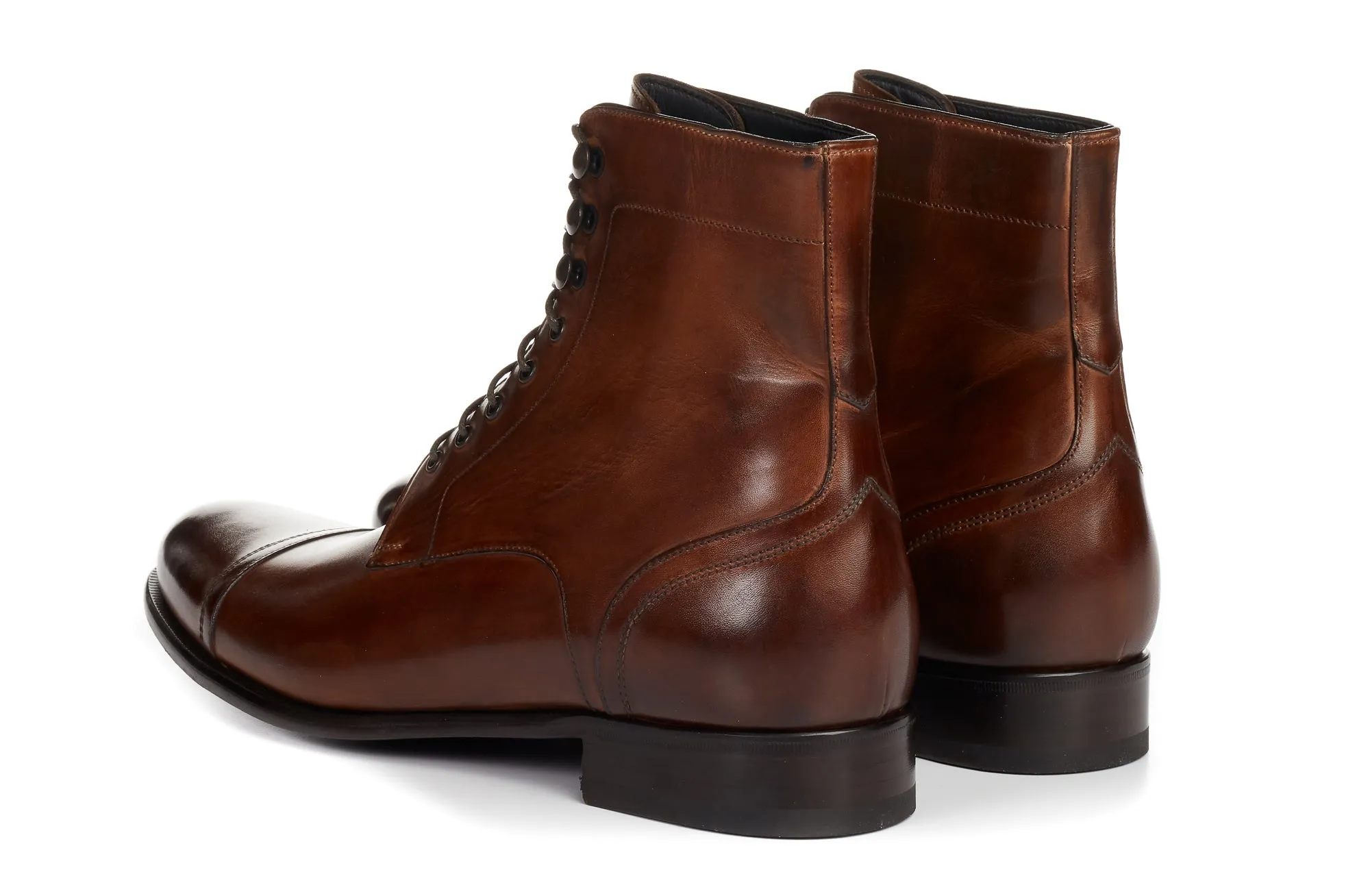 The Jackman Cap-Toe Boot - Brown