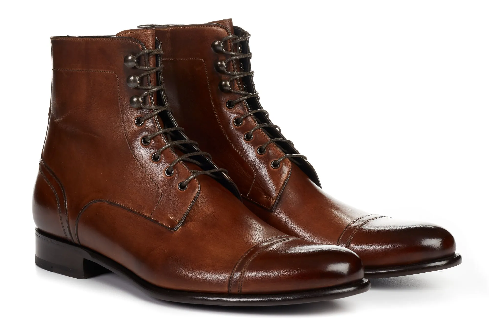 The Jackman Cap-Toe Boot - Brown