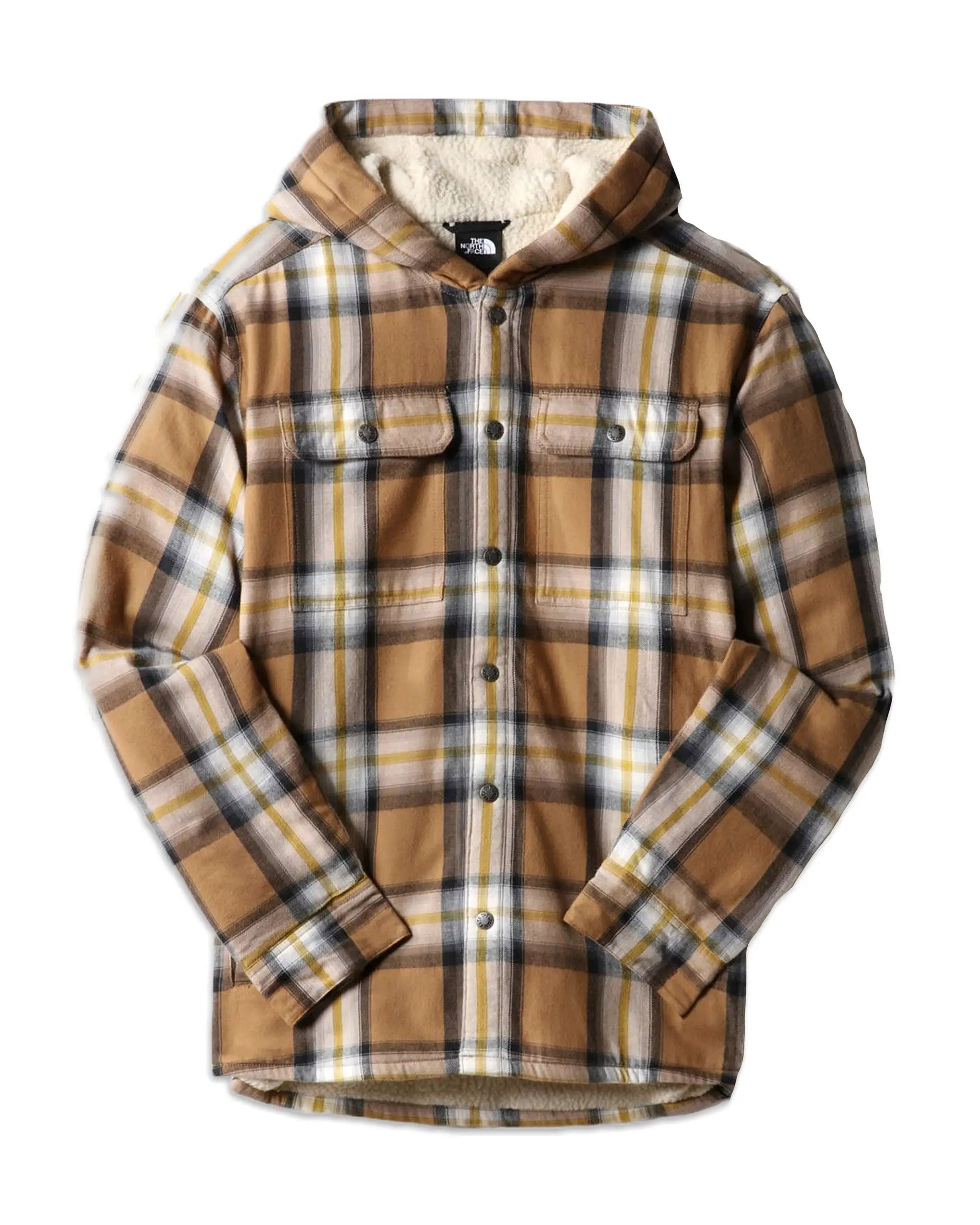 The North face Hooded Campshire Shirt Marrone