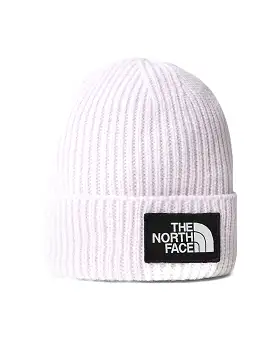 The North Face Logo Box Cuffed Beanie Lavender Fog