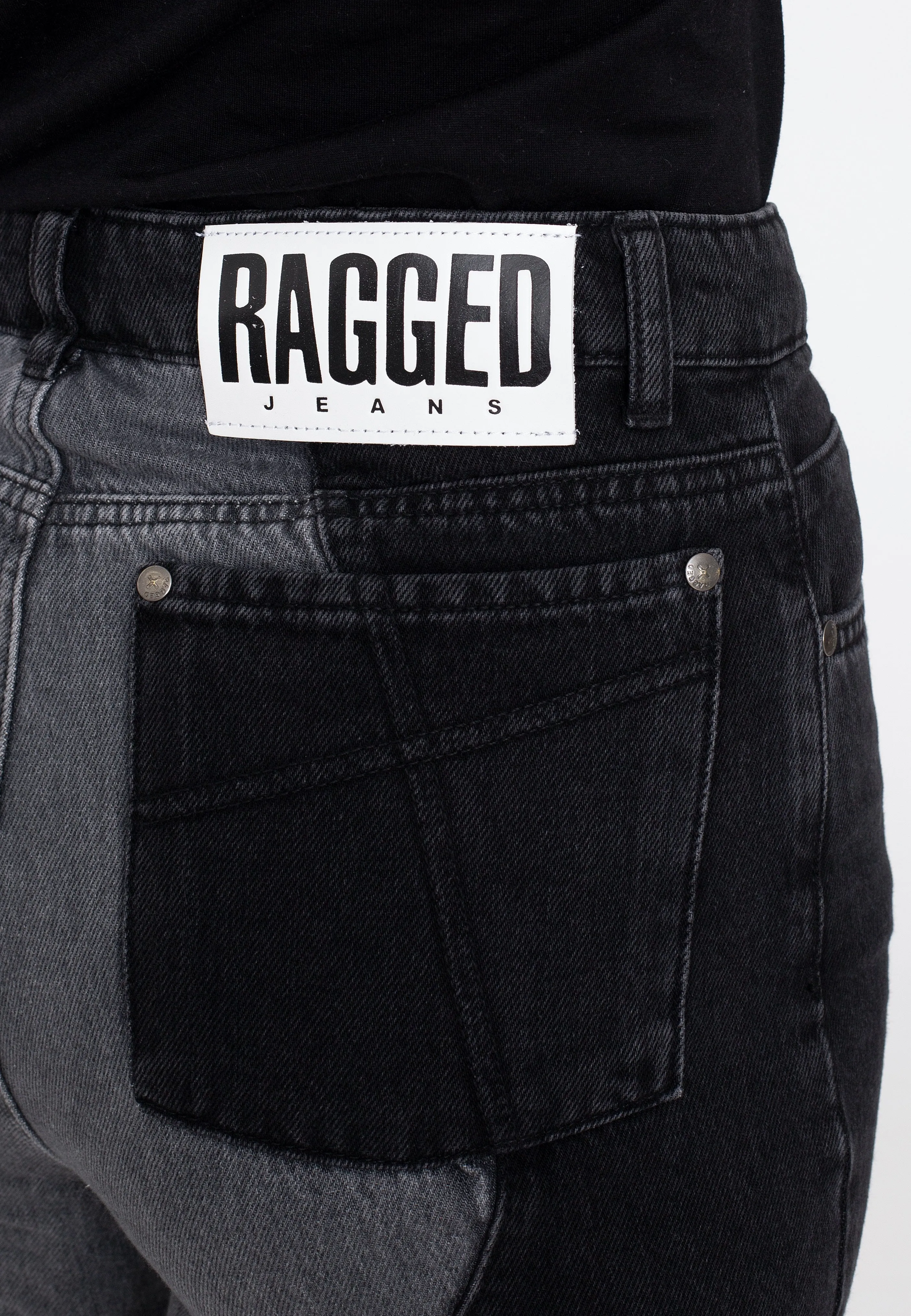 The Ragged Priest - Wave Panel Trip Charcoal - Jeans