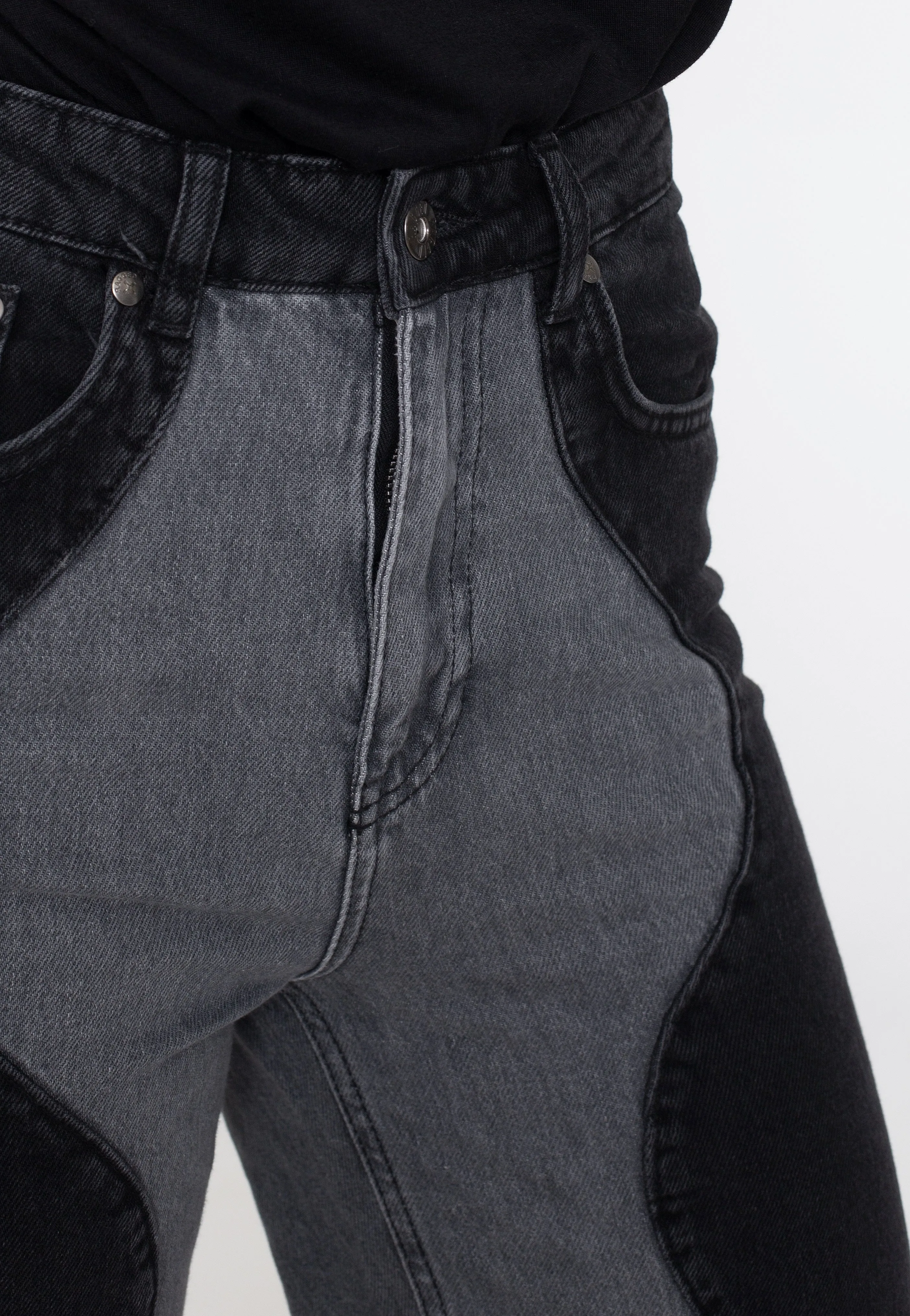 The Ragged Priest - Wave Panel Trip Charcoal - Jeans