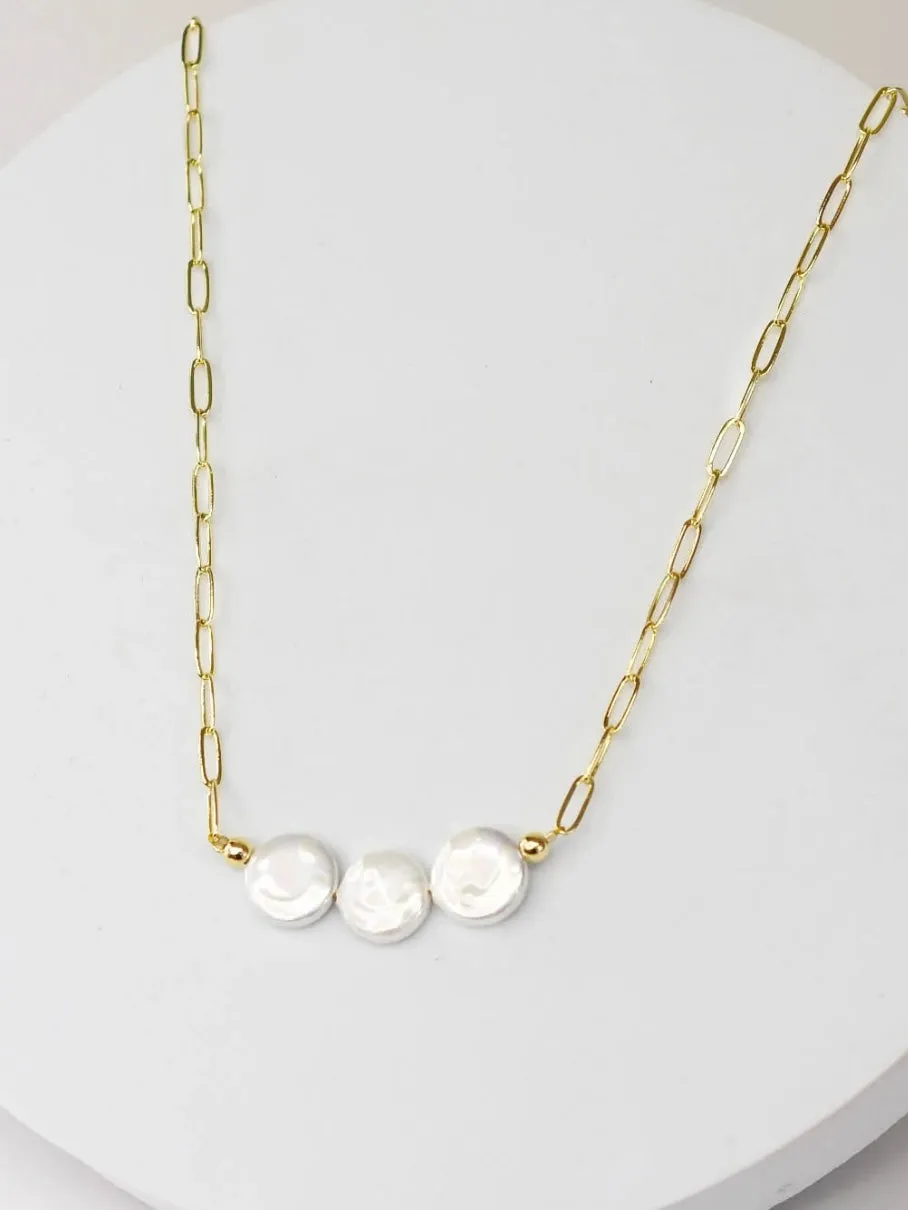 Triple Pearl Necklace