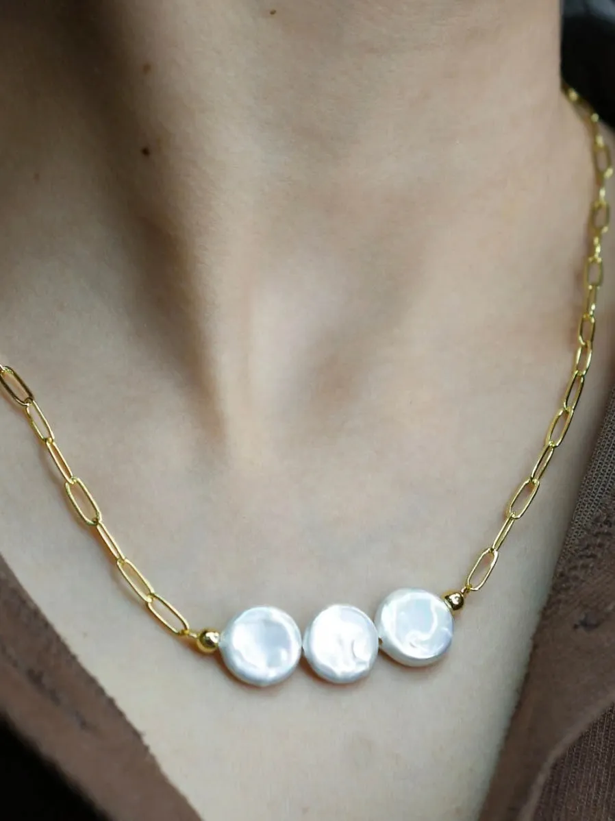 Triple Pearl Necklace