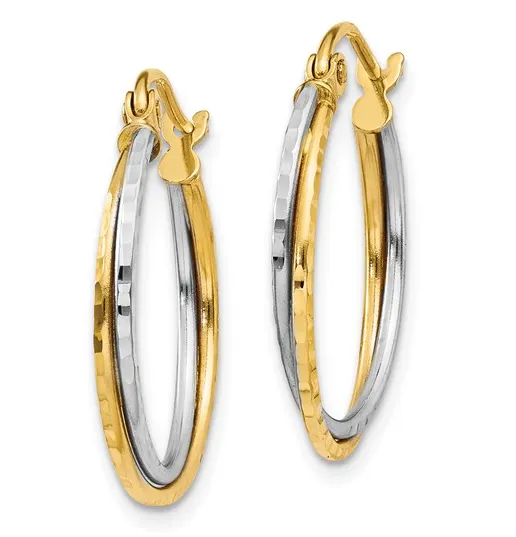 Two Tone Hoops