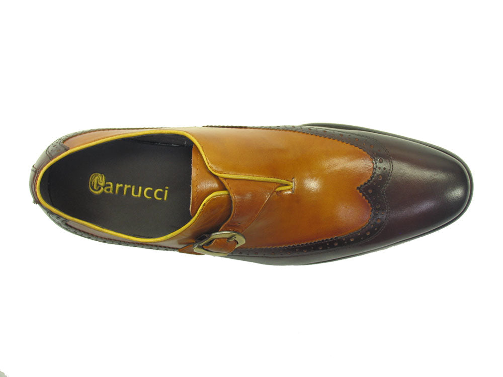 Two Tone Wingtip Buckle Loafer