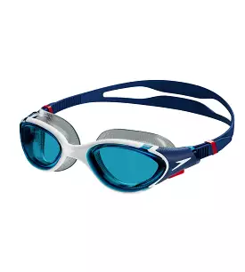 Unisex Adult Biofuse 2.0 Clear-Lens Swim Goggles - Blue & White