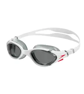 Unisex Adult Biofuse 2.0 Smoke-Lens Swim Goggles - White & Smoke