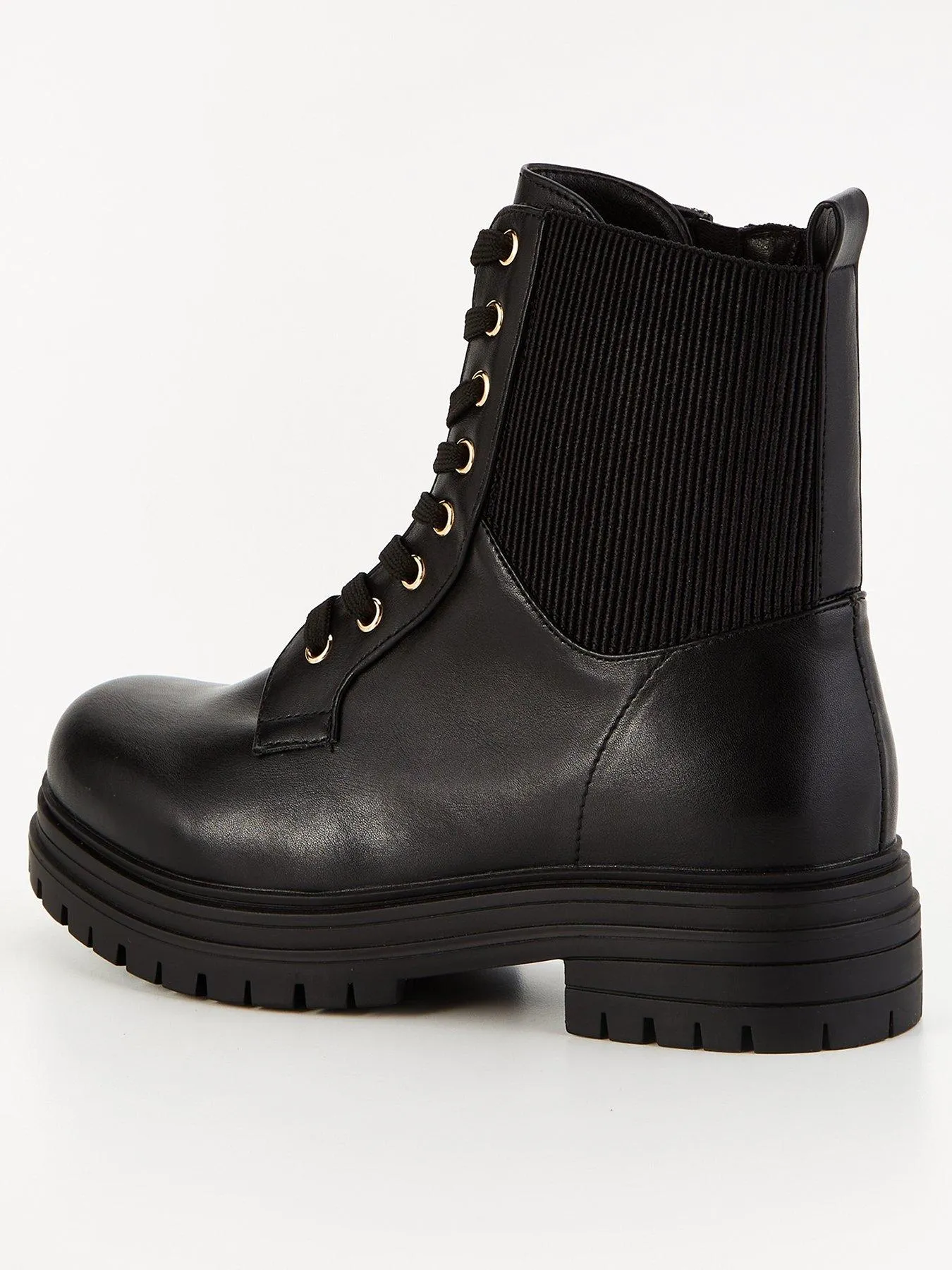 V by Very Extra Wide Fit Lace Up Boot