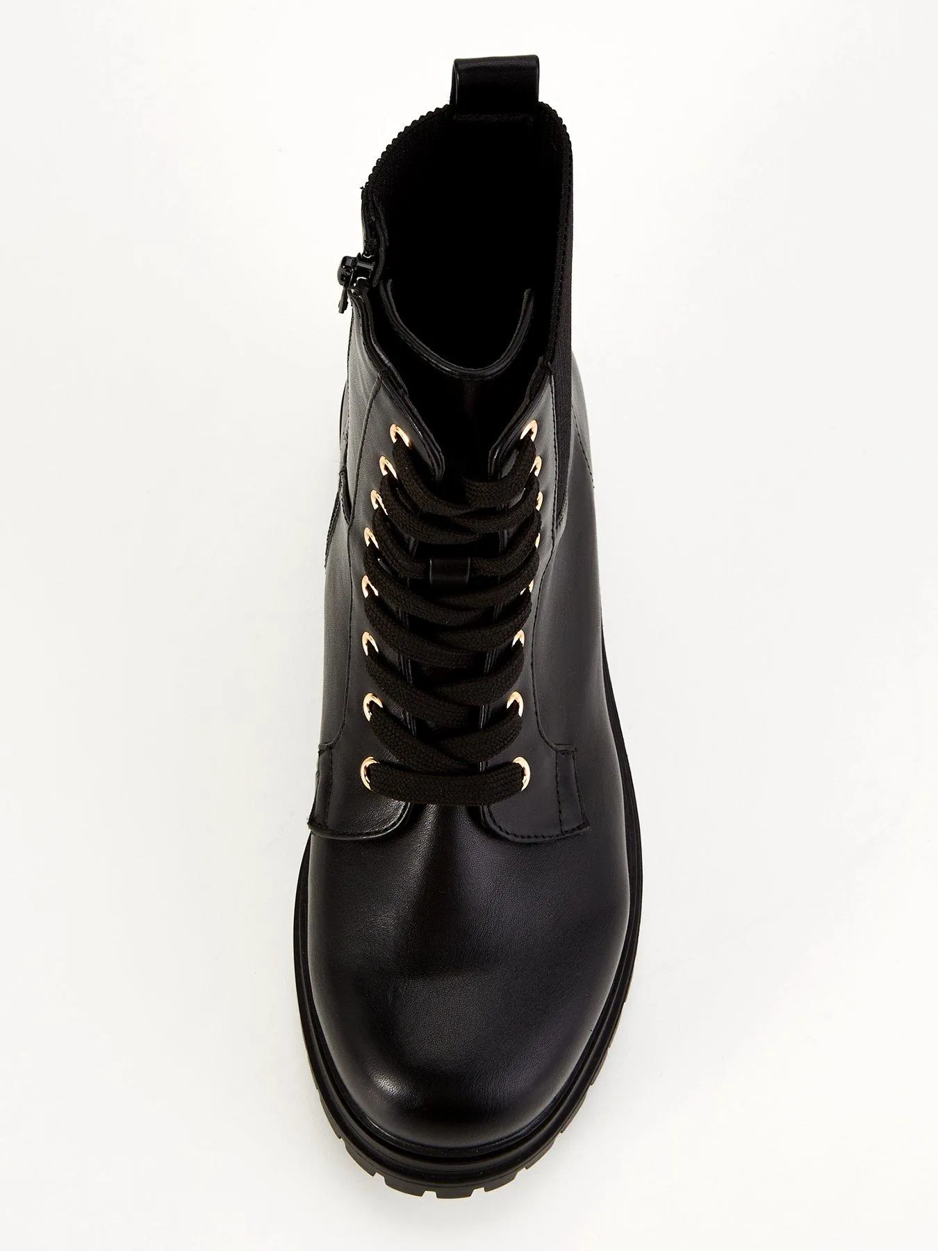 V by Very Extra Wide Fit Lace Up Boot