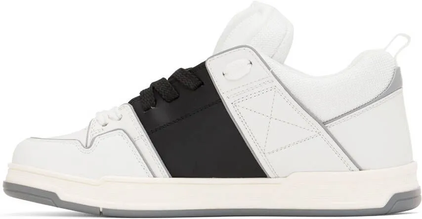 Valentino Garavani White & Black Open Skate Sneakers