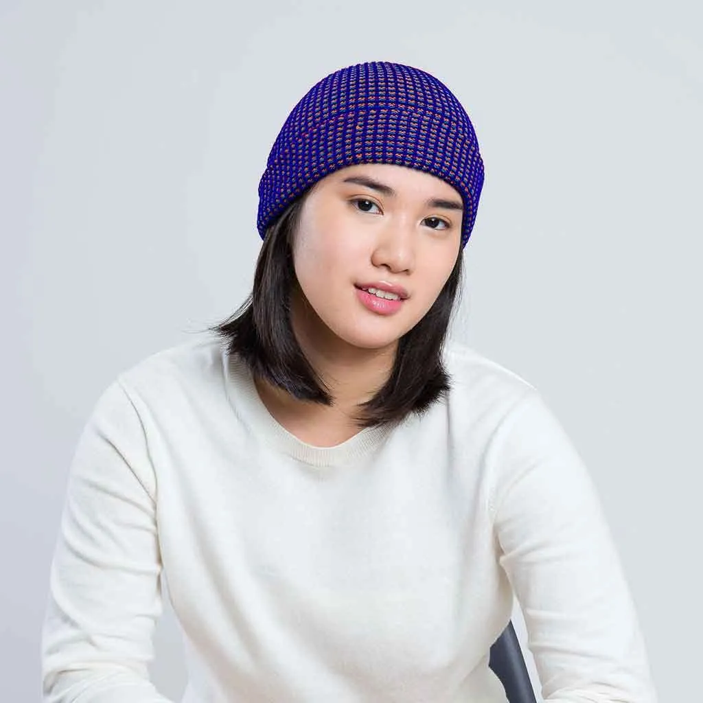 Verloop Simple Grid Hat - Indigo