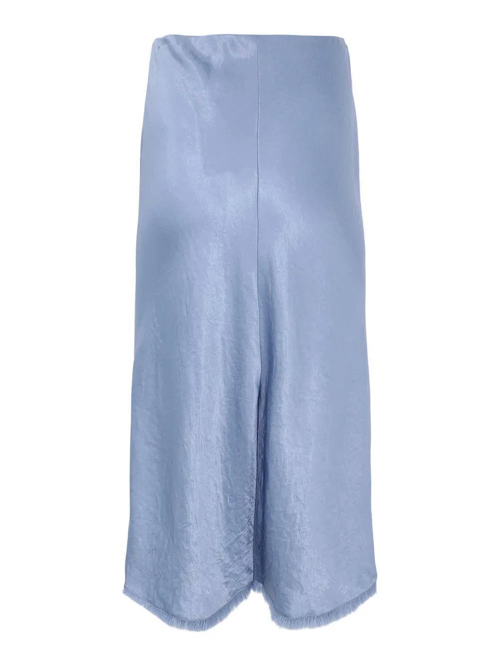 Vince Fray Edge Bias Skirt in Azure Gem