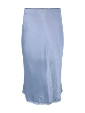 Vince Fray Edge Bias Skirt in Azure Gem