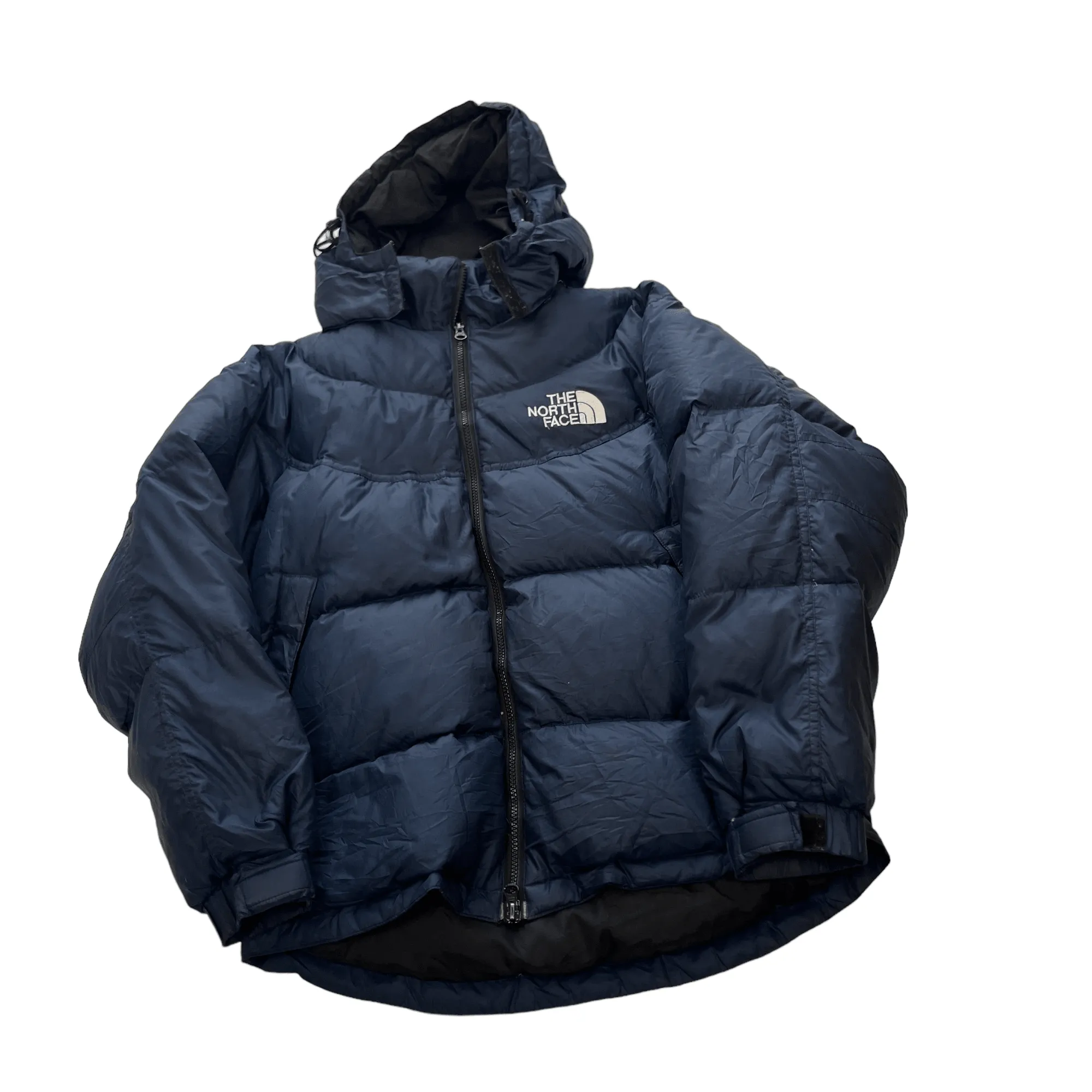 Vintage Navy Blue The North Face (TNF) Puffer Coat - Small