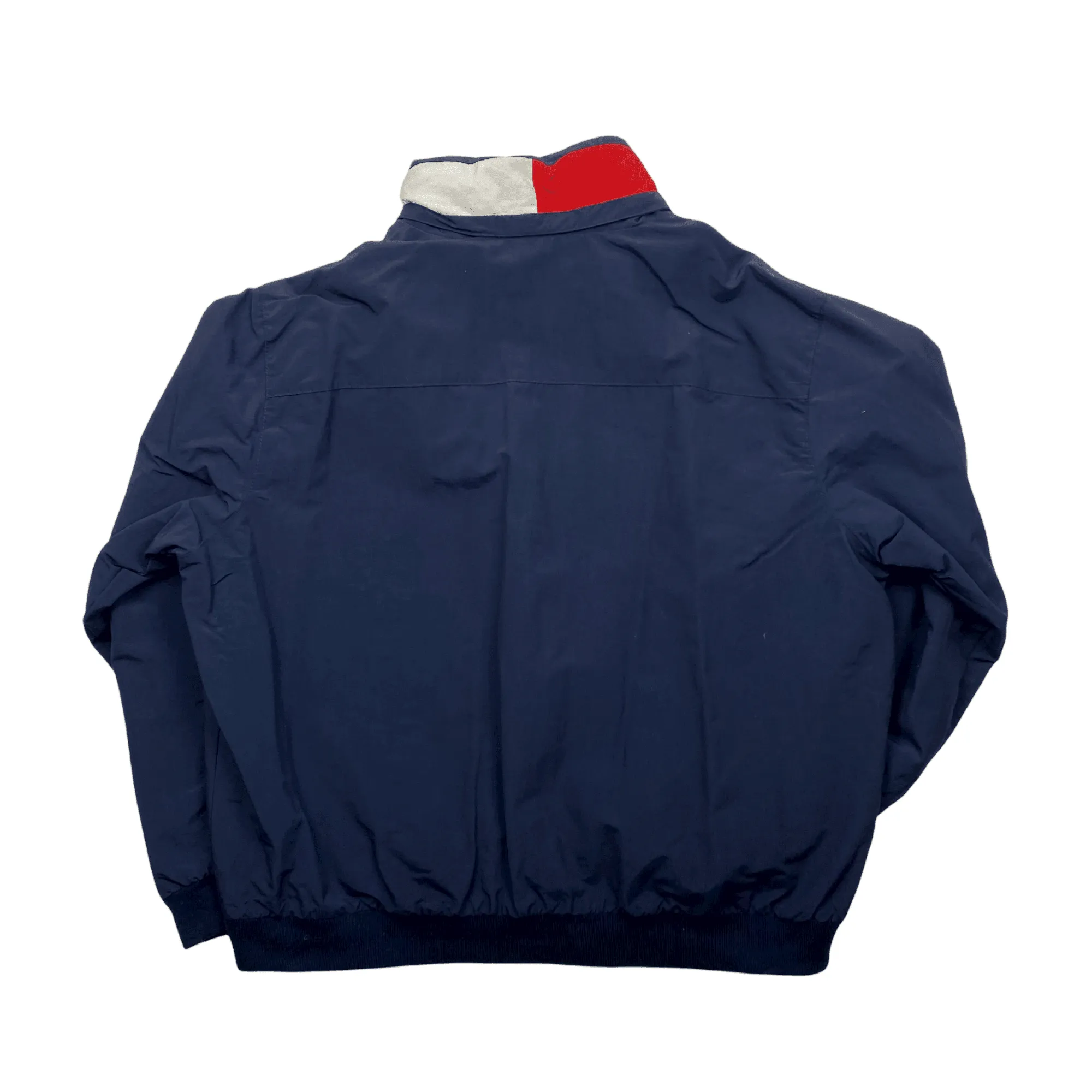 Vintage Navy Blue Tommy Hilfiger Spell-Out Sailing Jacket/ Coat - Extra Large