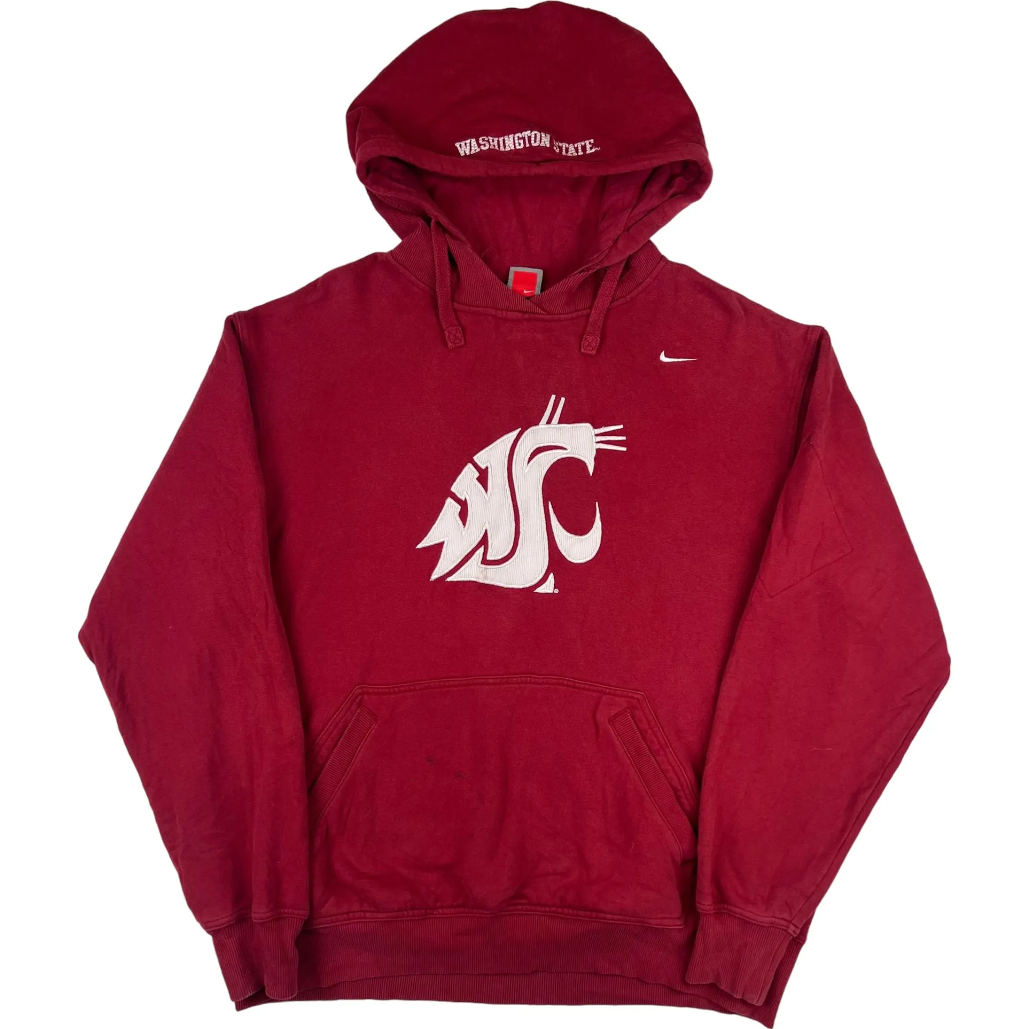 Vintage Nike 90s Washington State Cougars Pullover Hoodie Red