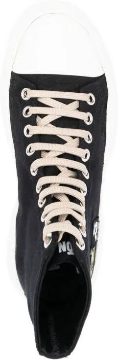 Virón 1982 Wave high-top sneakers Black