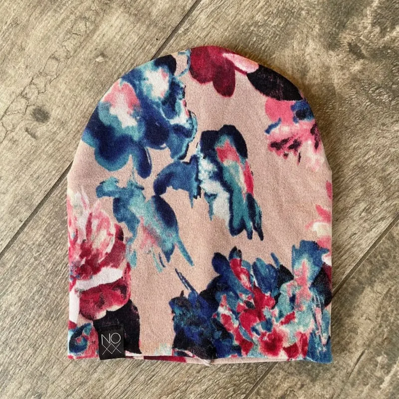 Watercolor Floral | Sweater Knit Beanie