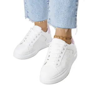 White high-soled sneakers from Tasha