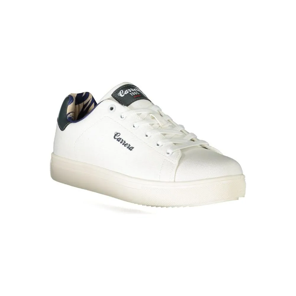 White Polyester Sneaker