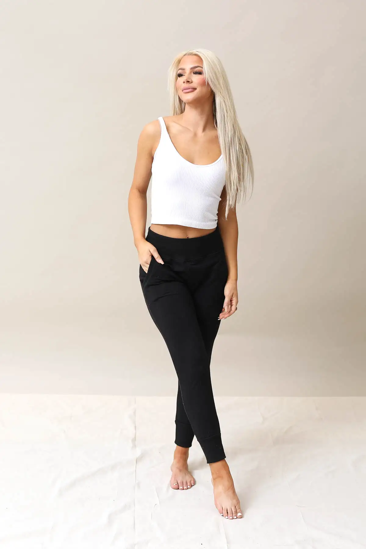 Wide Waist Band Stay In Joggers