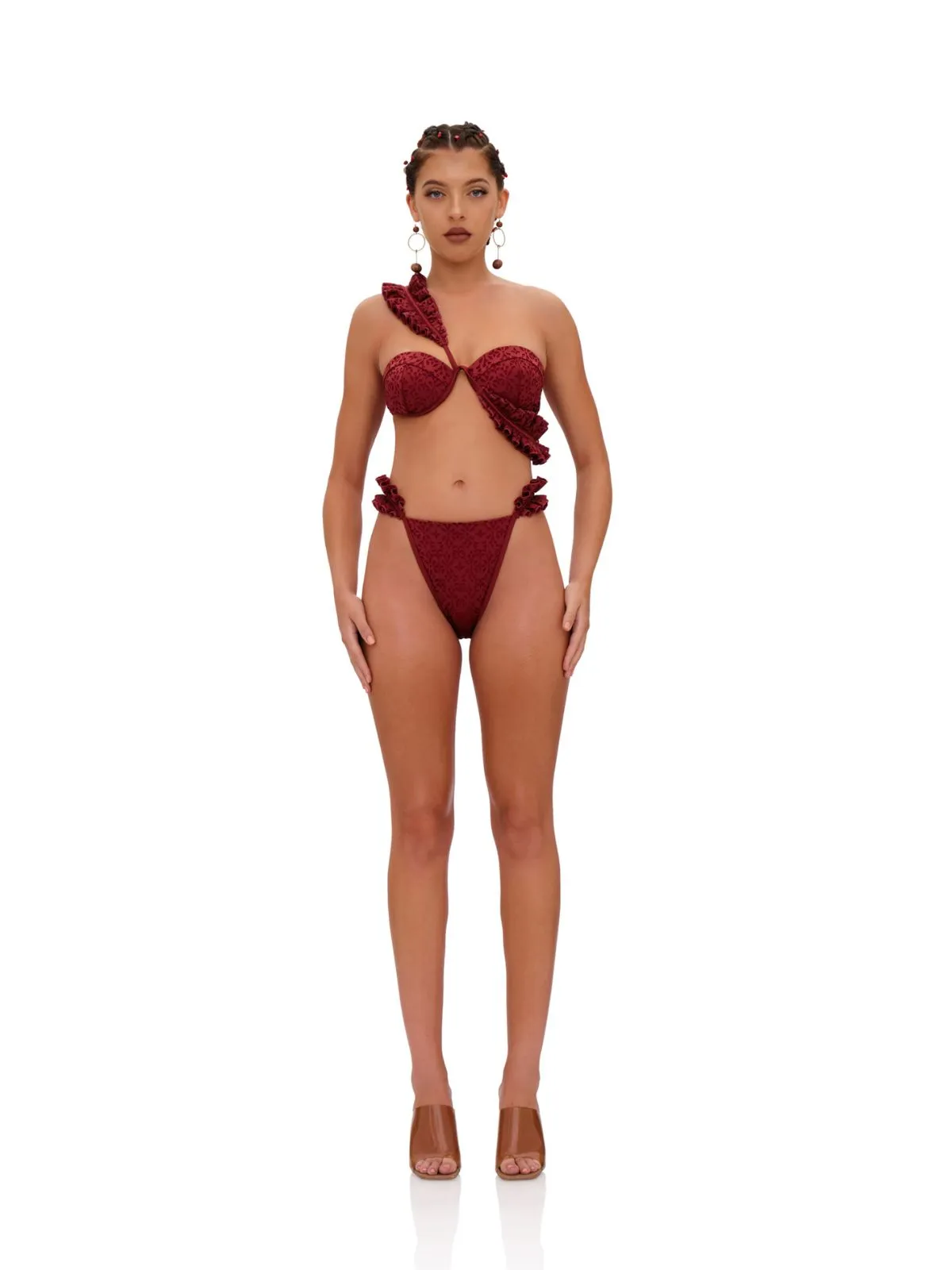 Wine Mulan Bikini