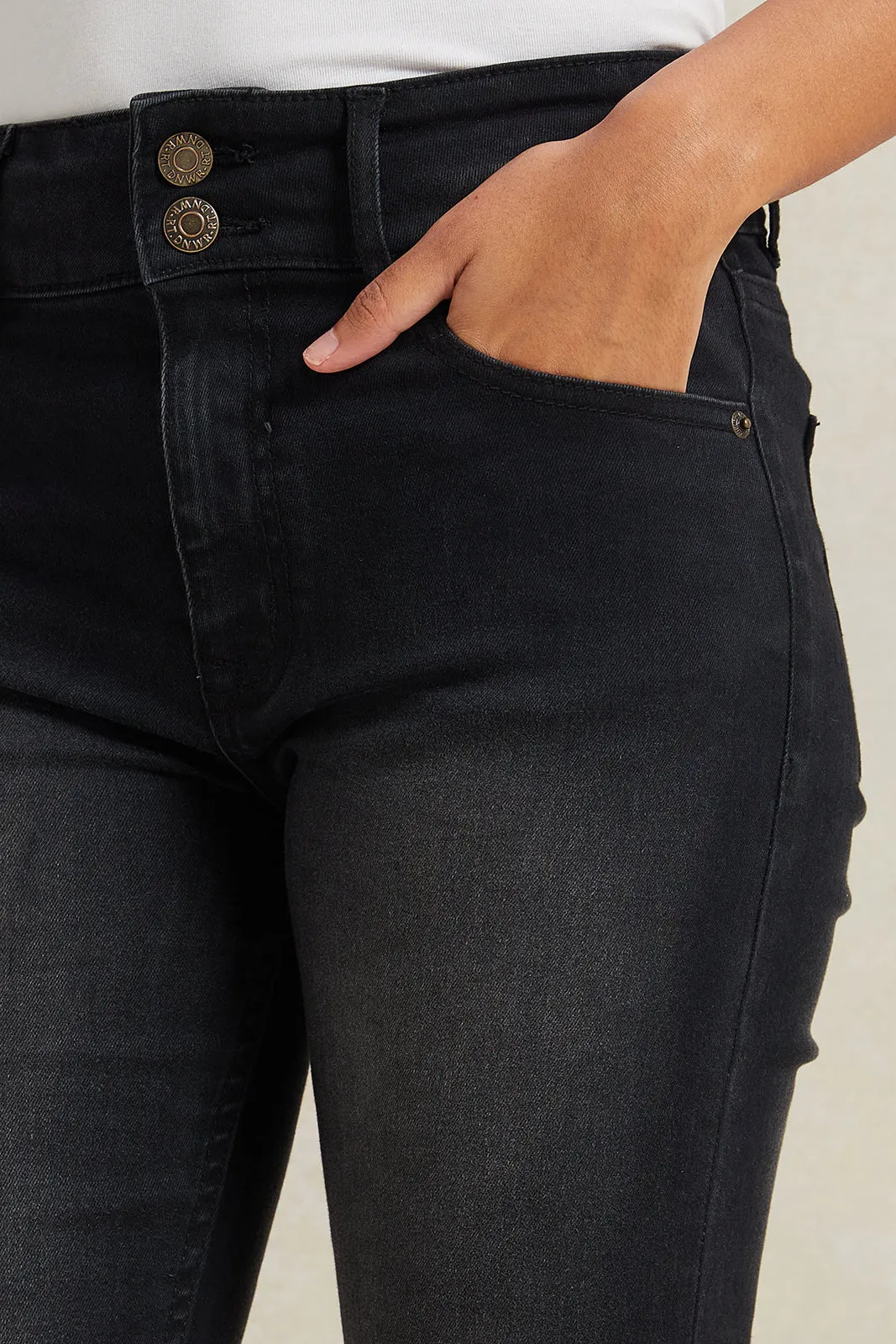 Women Black Flared Jeans