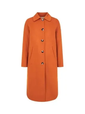 Women s Mild Wool Single Coat Dark Orange 270338