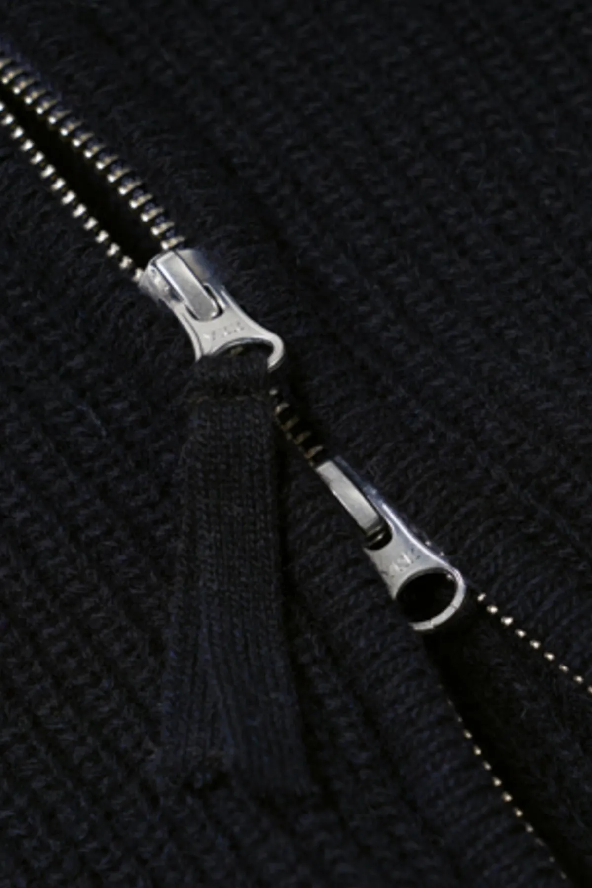 Wool Deck Zipup Cardigan - Navy