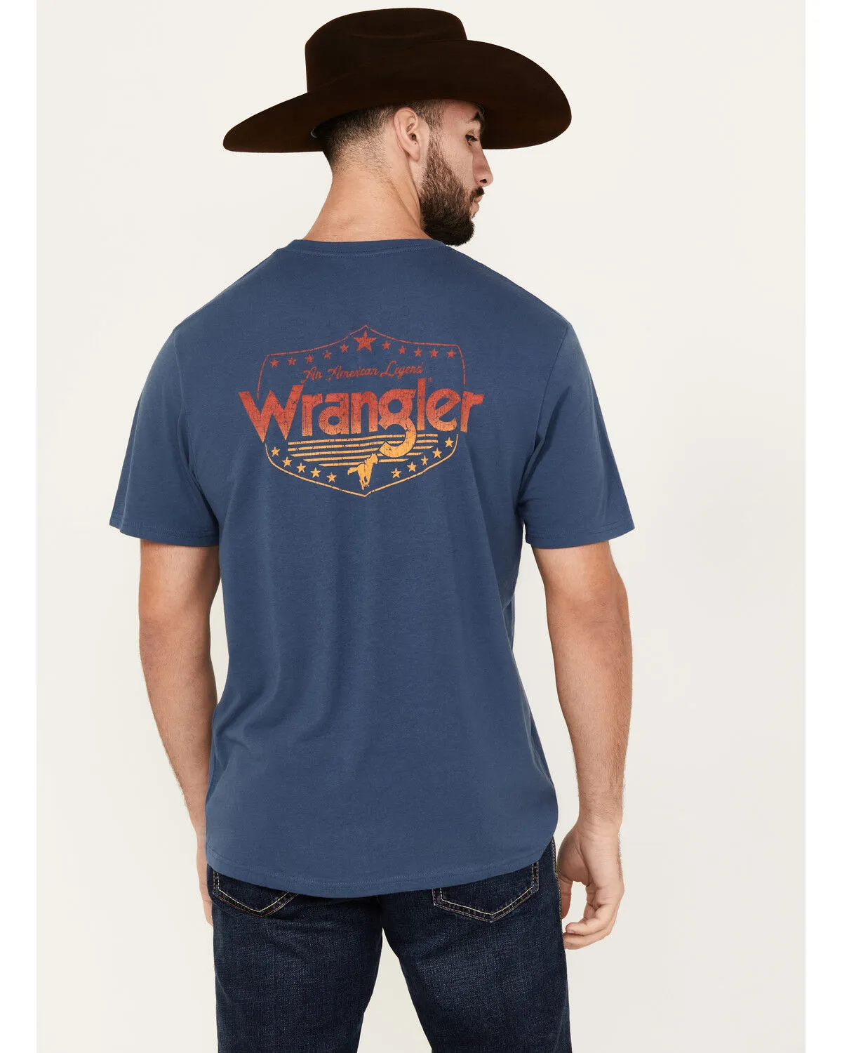 Wrangler Men's Boot Barn Exclusive Ombre Logo Short Sleeve Graphic T-Shirt