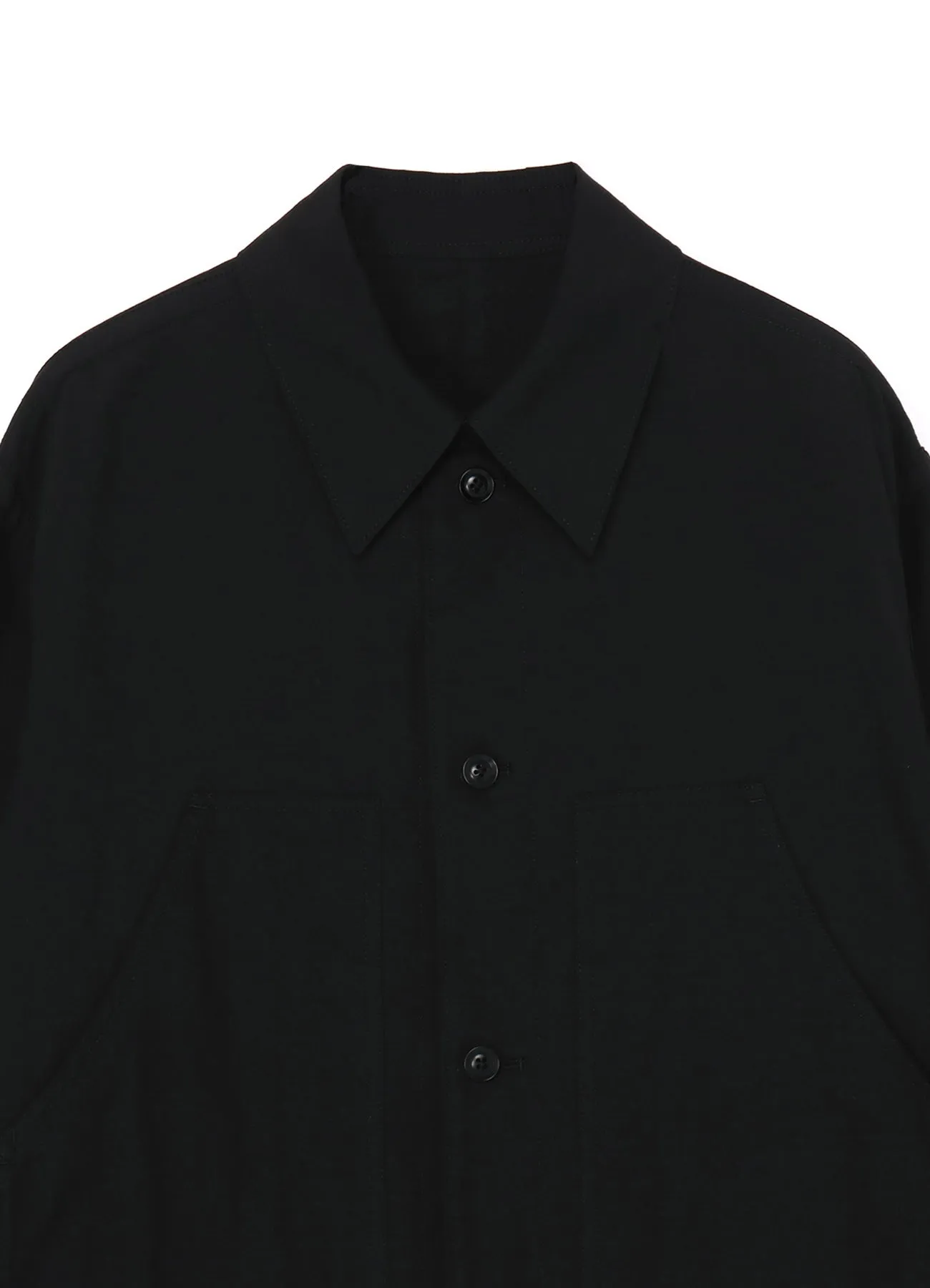 [Y's-Black Name]KHADI SIDE VENT WORK SHIRT COAT